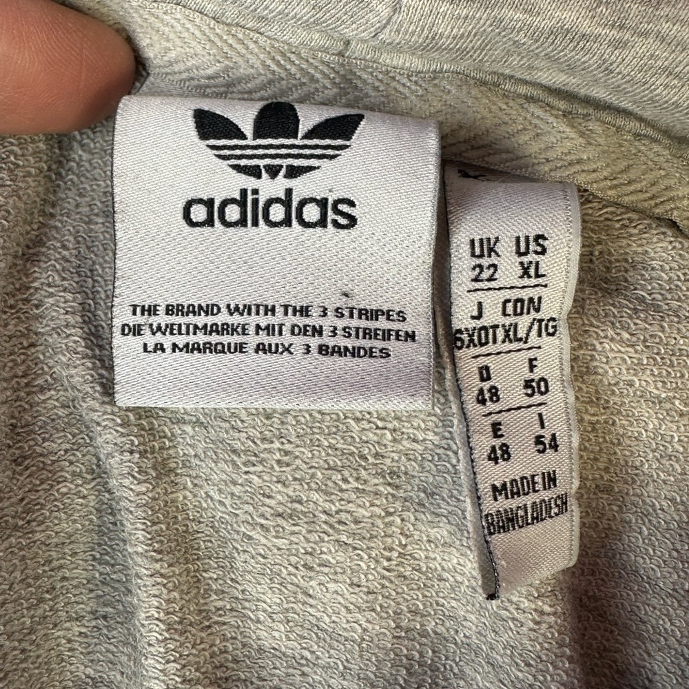 Adidas Heather Gray Sweatshirt hoodie xl‎ - Picture 2 of 5